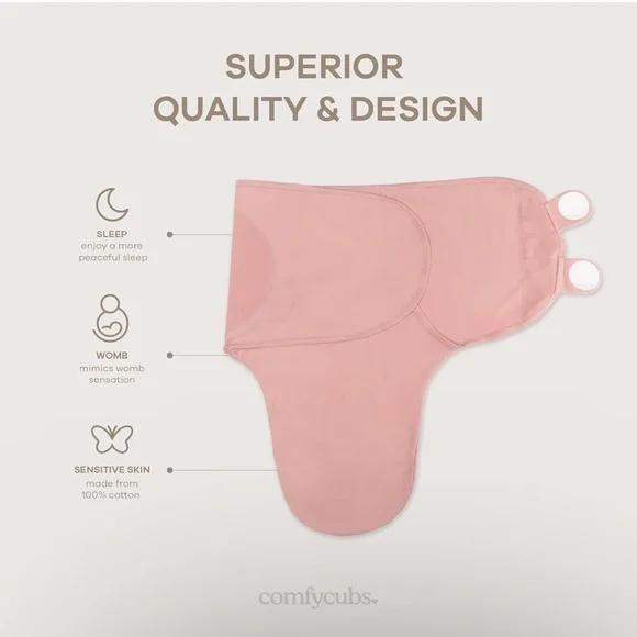 Comfy Cubs Easy Swaddle Blanket (3 Pack) - Picture 5 of 6